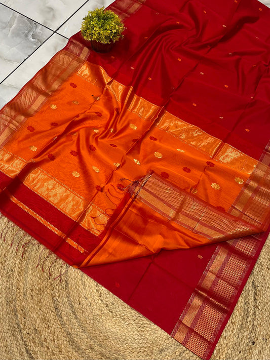 Maheshwari Saree in Handwoven Heritage Weave-116
