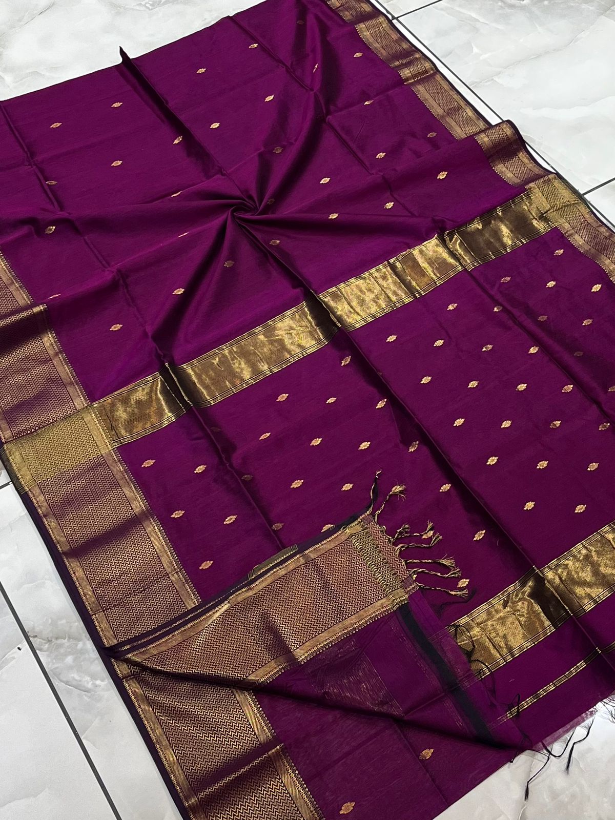 Maheshwari Saree in Handwoven Heritage Weave-102