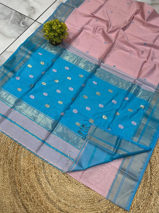 Maheshwari Saree in Handwoven Heritage Weave-112