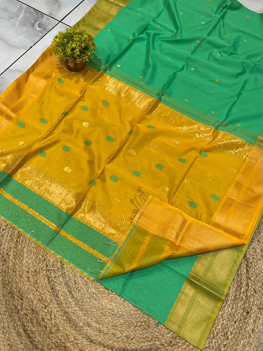 Maheshwari Saree in Handwoven Heritage Weave-107