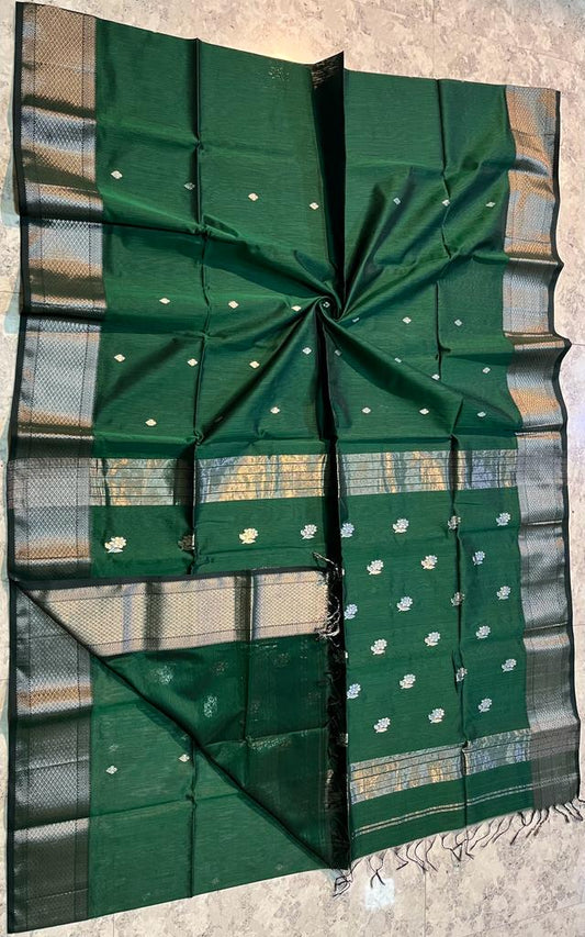 Maheshwari Handwoven Rose Saree (Product Code 020)