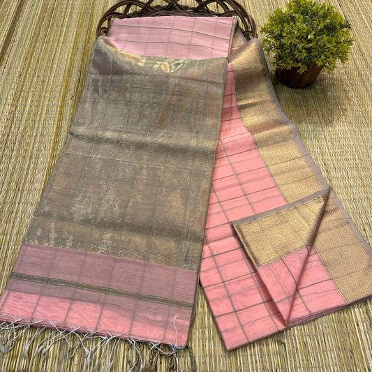 Maheshwari Handwoven Saree (Product Code 026)