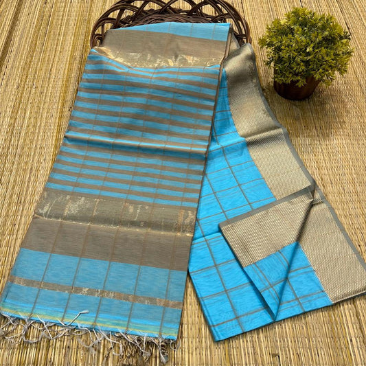 Maheshwari Handwoven Saree (Product Code 029)
