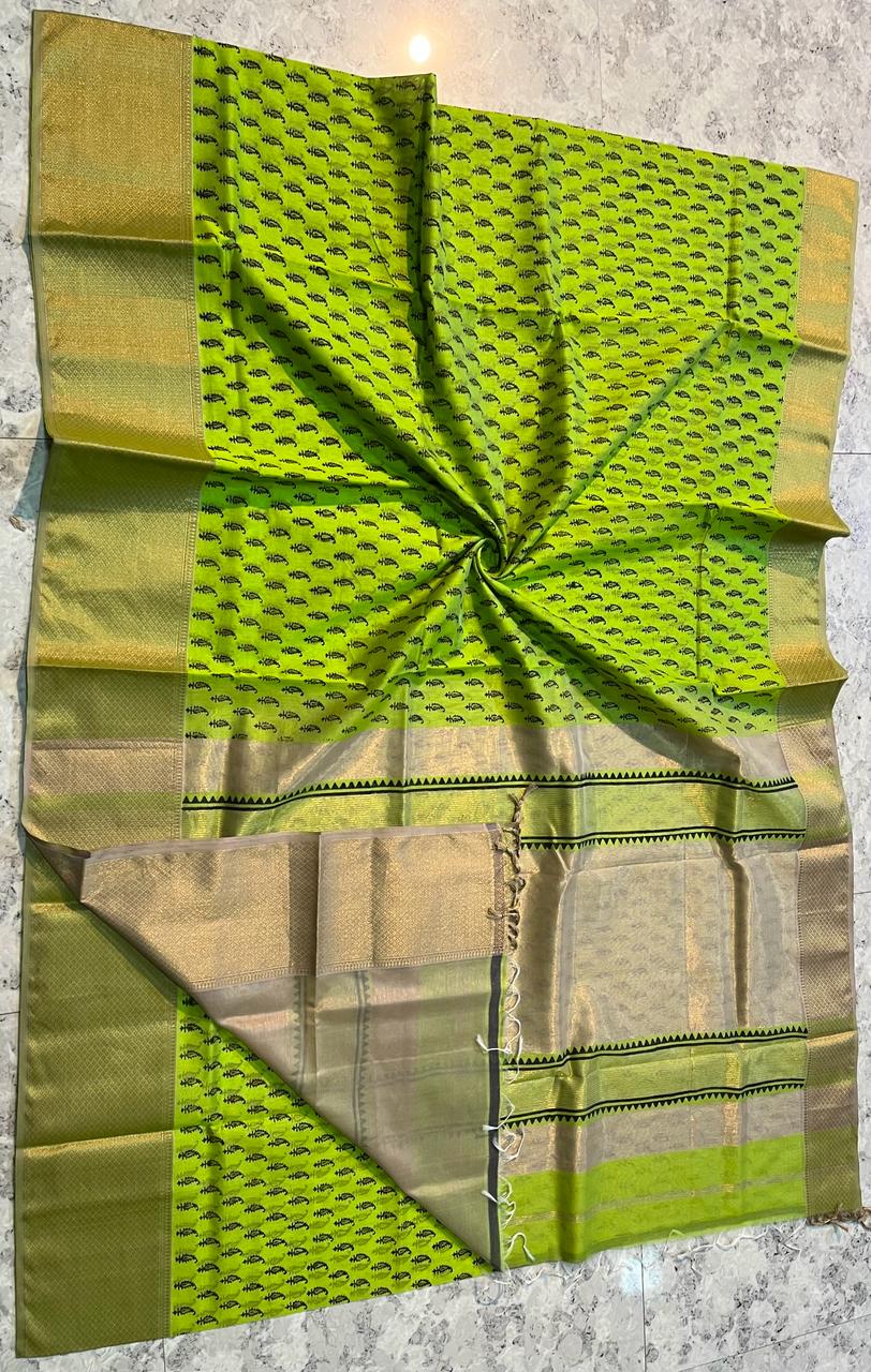 Maheshwari Handblock Print Saree (Product Code-010)