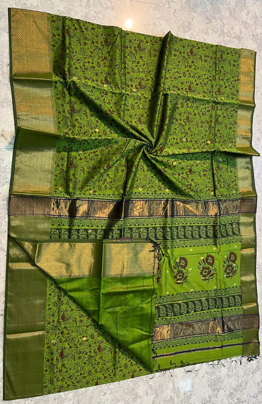 Maheshwari Handblock Print Saree (Product Code-003)