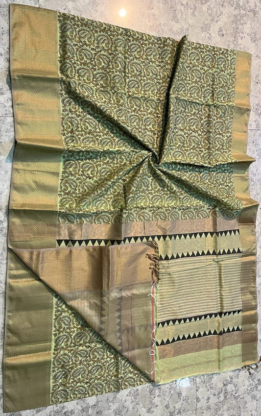 Maheshwari Handblock Print Saree (Product Code-001)