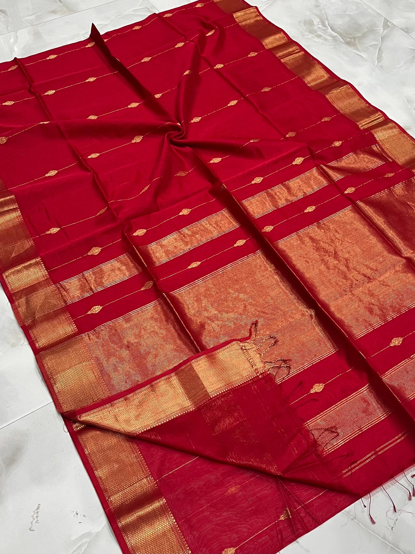 Maheshwari Saree in Handwoven Heritage Weave-020
