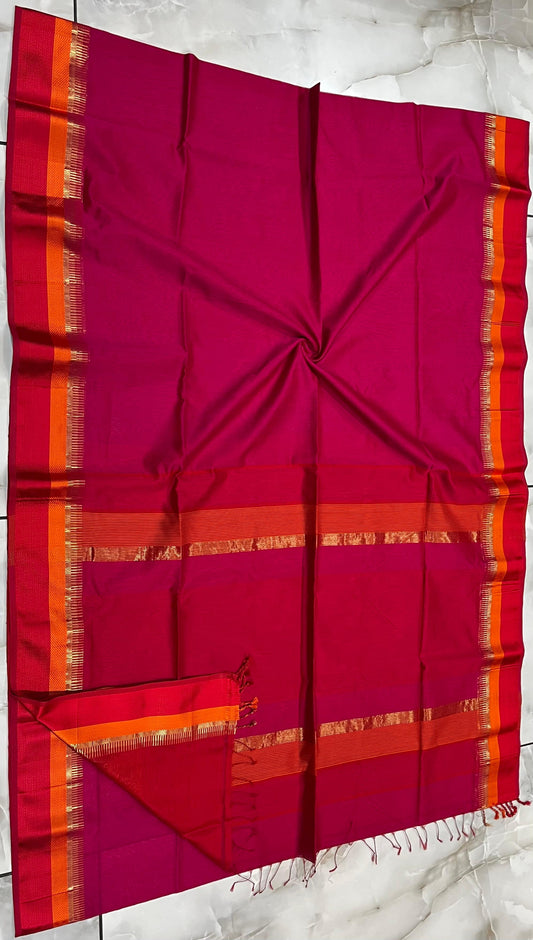 Maheshwari Saree in Handwoven Heritage Weave-052