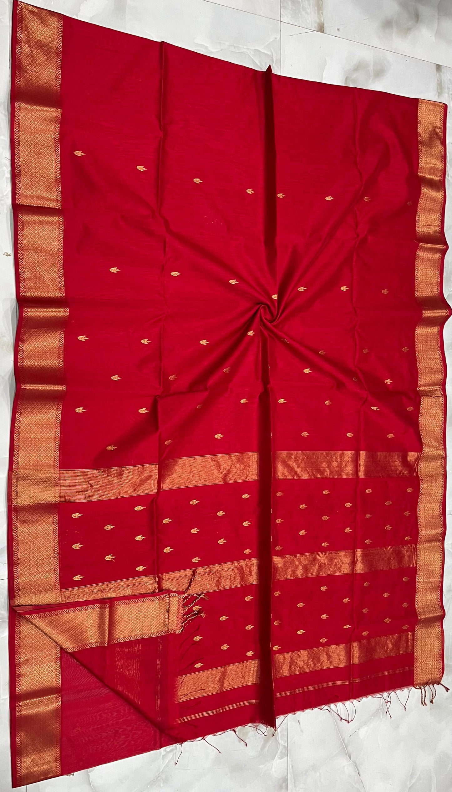 Maheshwari Saree in Handwoven Heritage Weave-036