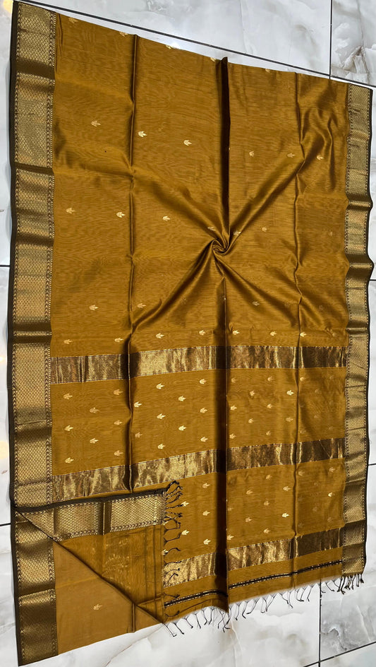 Maheshwari Saree in Handwoven Heritage Weave-016
