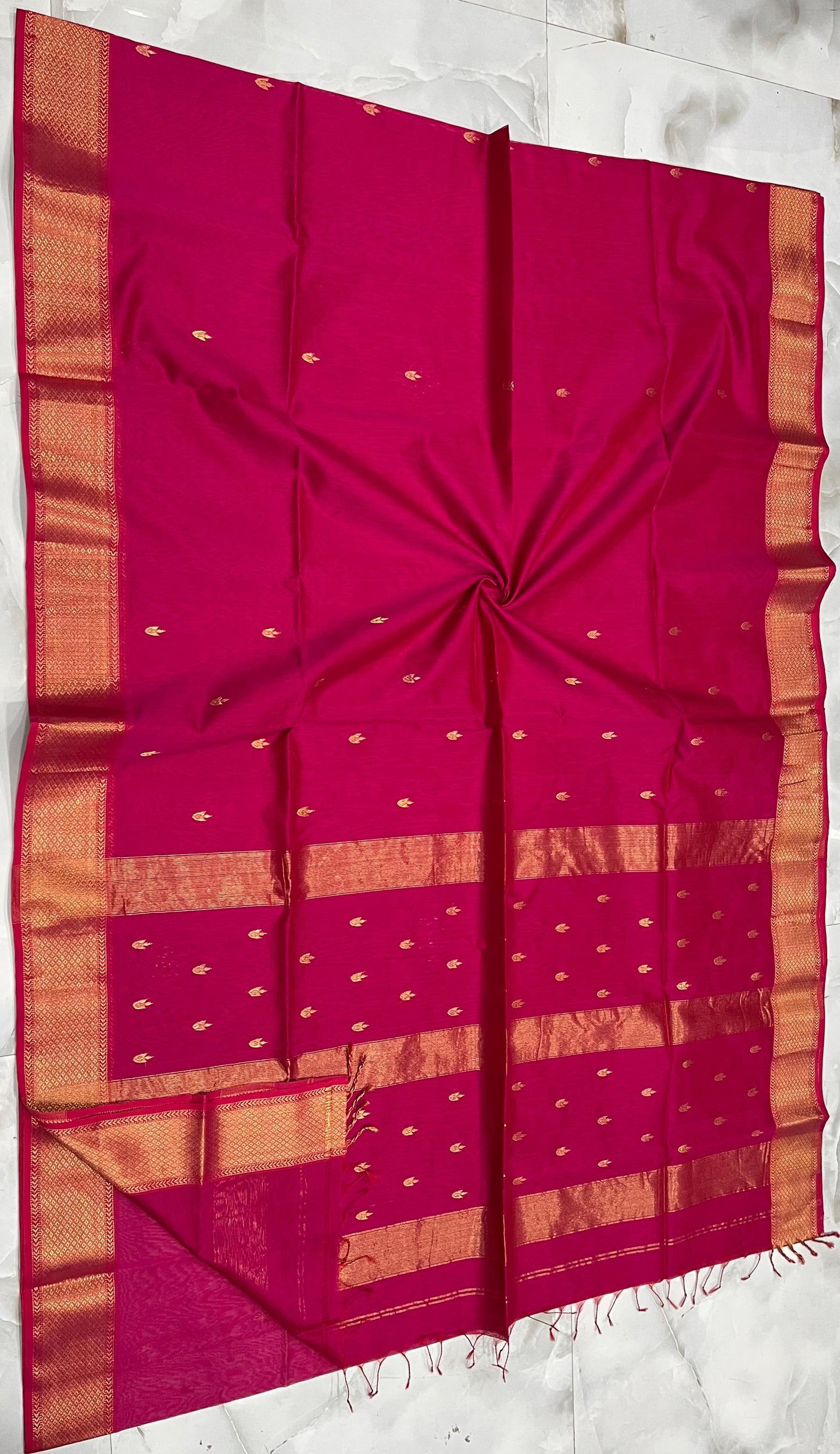 Maheshwari Saree in Handwoven Heritage Weave-031