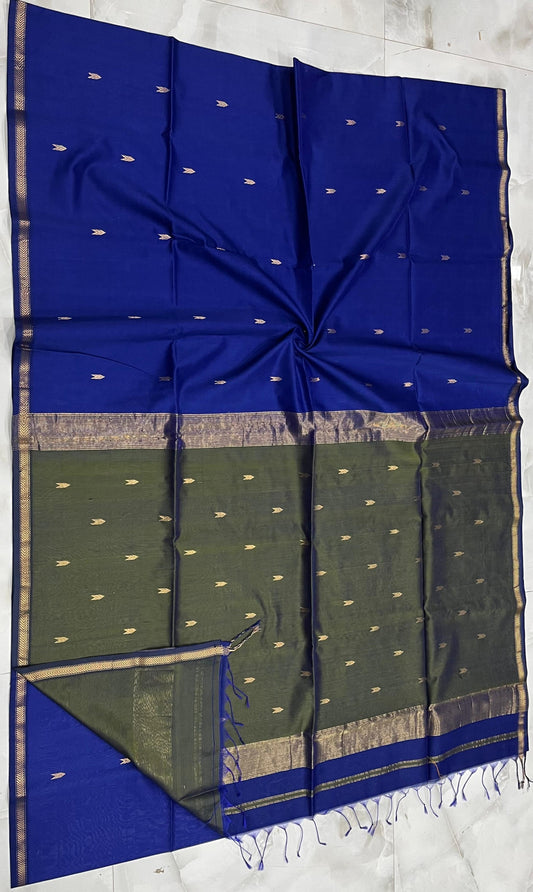 Maheshwari Saree in Handwoven Heritage Weave-033