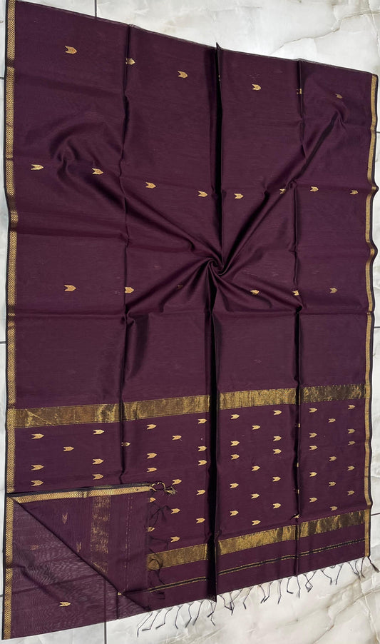 Maheshwari Saree in Handwoven Heritage Weave-050