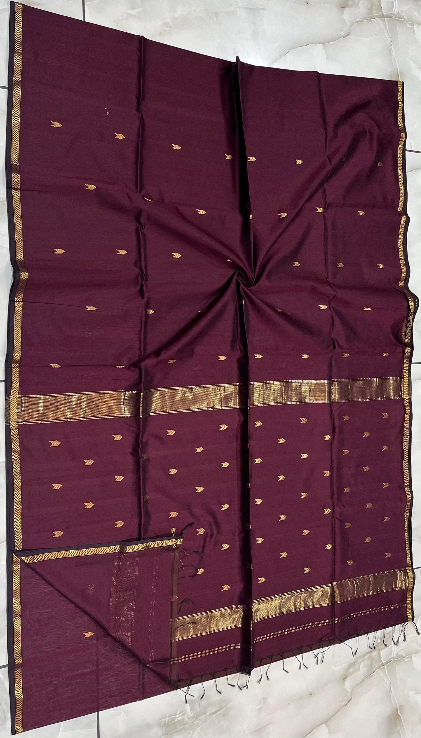 Maheshwari Saree in Handwoven Heritage Weave-049