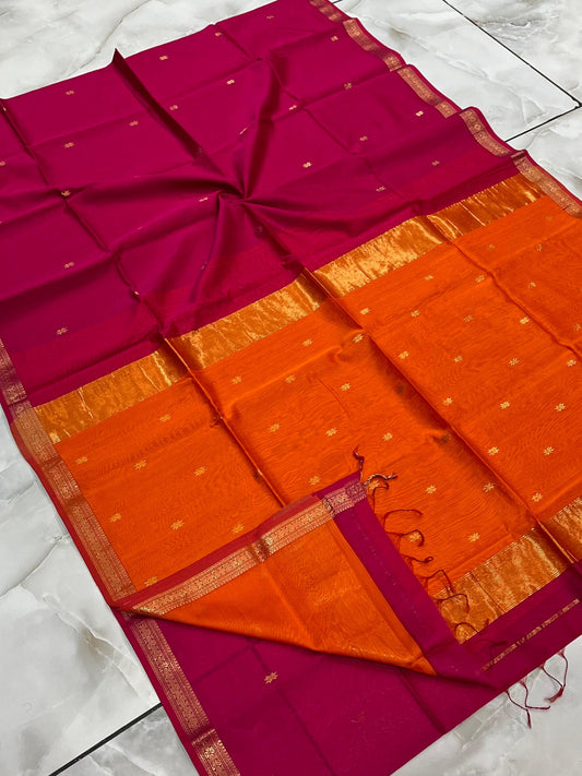Maheshwari Saree in Handwoven Heritage Weave-005