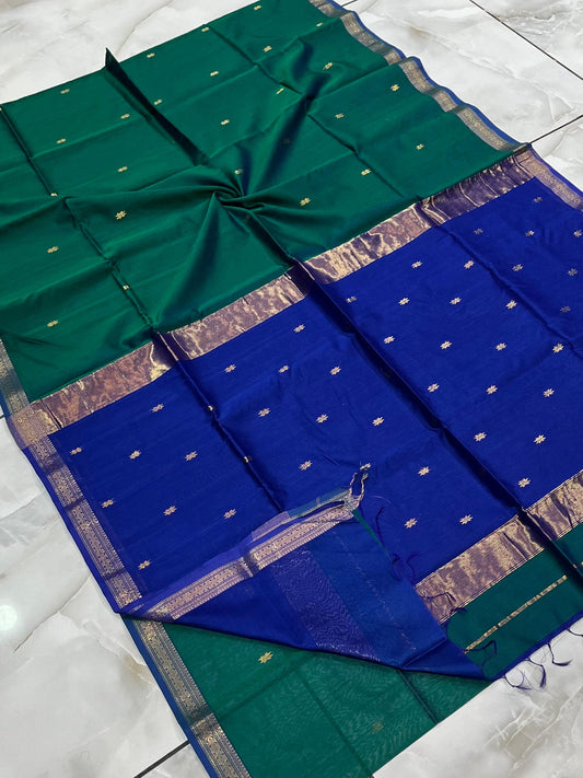 Maheshwari Saree in Handwoven Heritage Weave-057