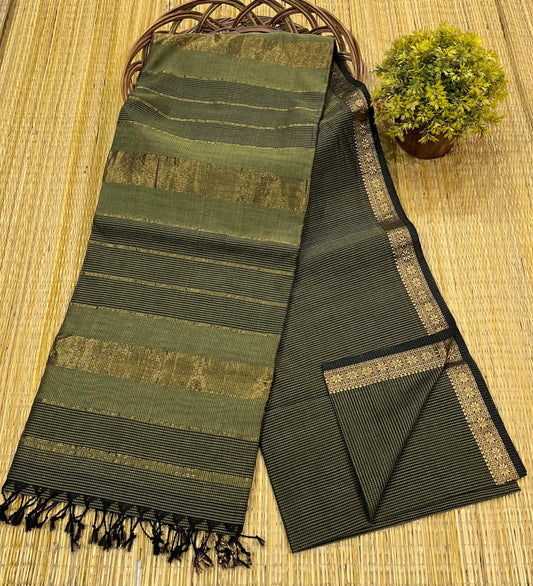 Maheshwari Saree in Handwoven Heritage Weave-067