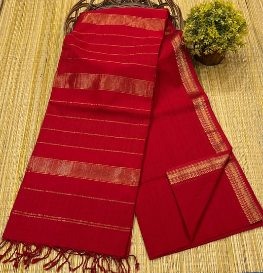 Maheshwari Saree in Handwoven Heritage Weave-095