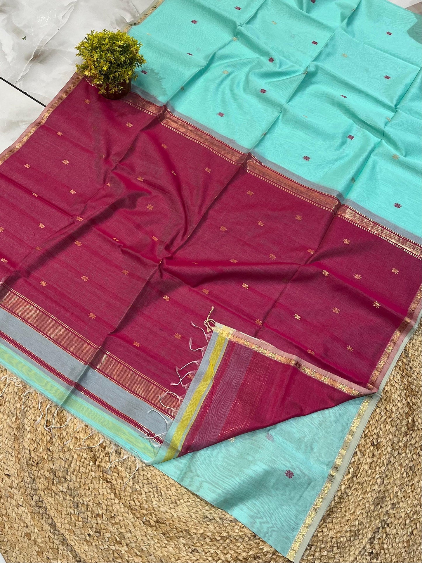 Maheshwari Saree in Handwoven Heritage Weave-137