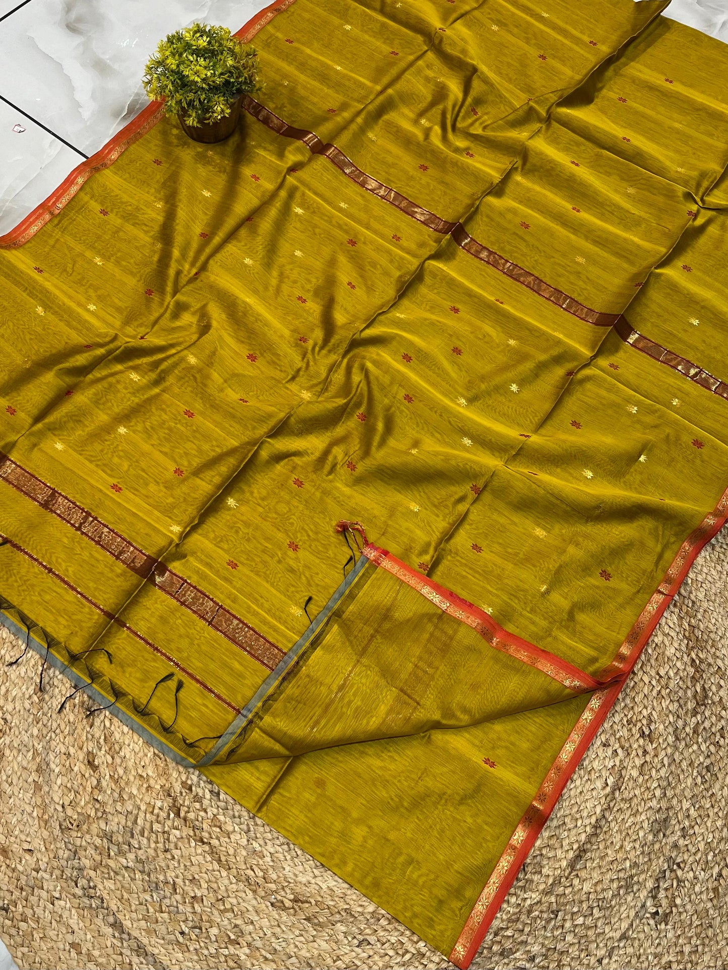 Maheshwari Saree in Handwoven Heritage Weave-132