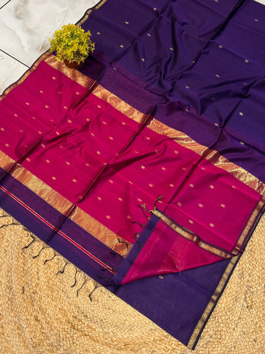 Maheshwari Saree in Handwoven Heritage Weave-146