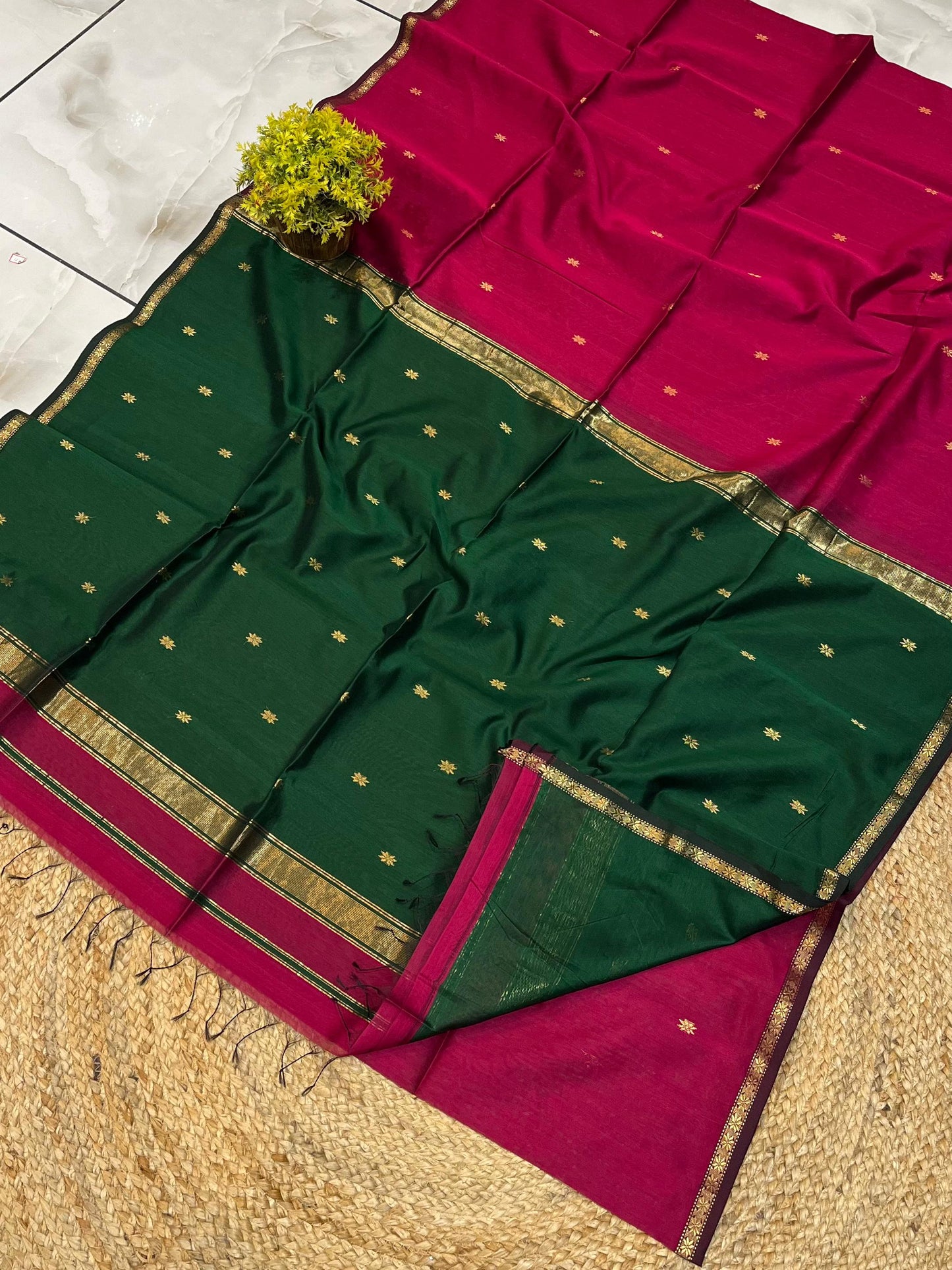 Maheshwari Saree in Handwoven Heritage Weave-159