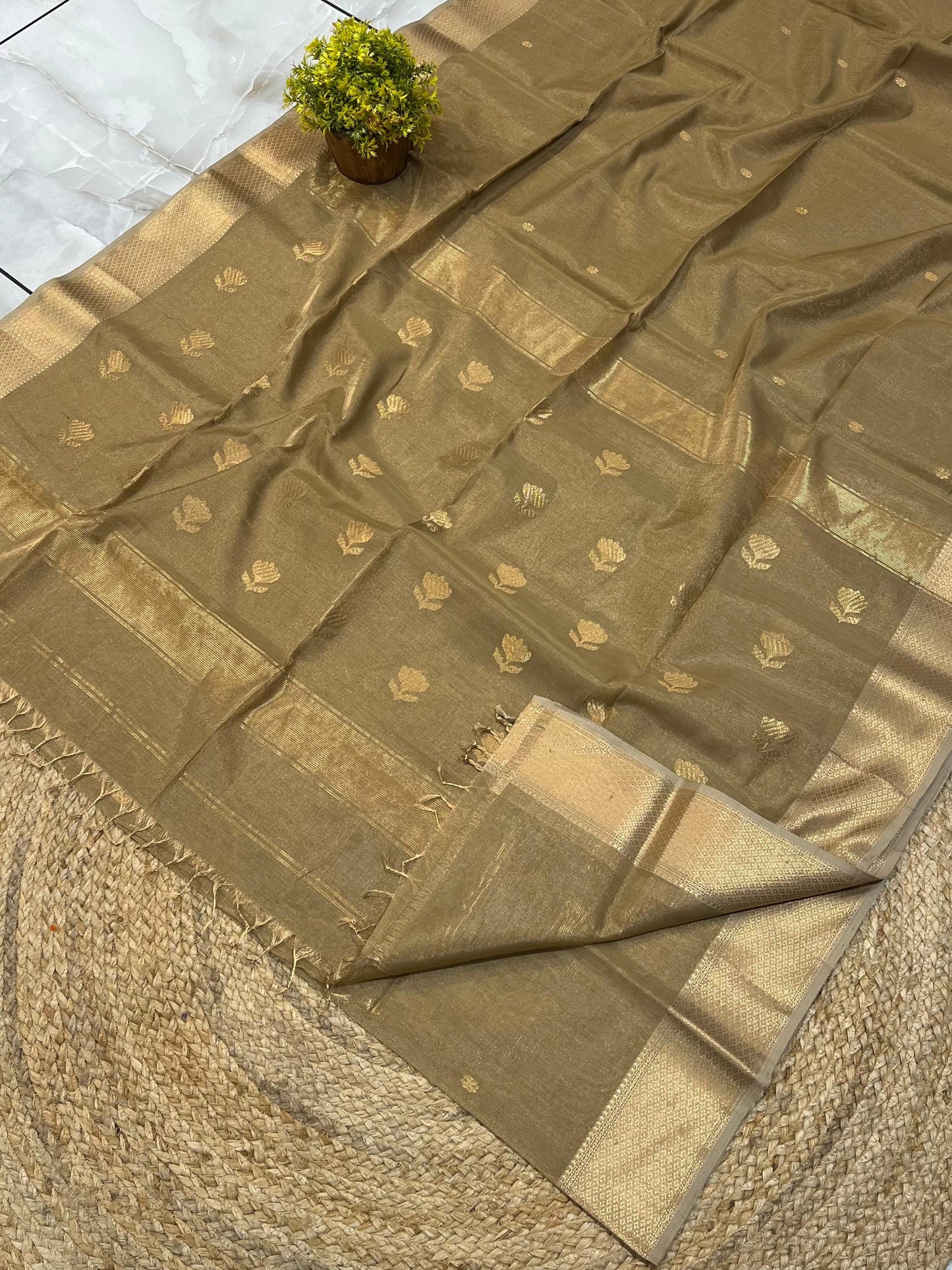 Maheshwari Saree in Handwoven Heritage Weave-128
