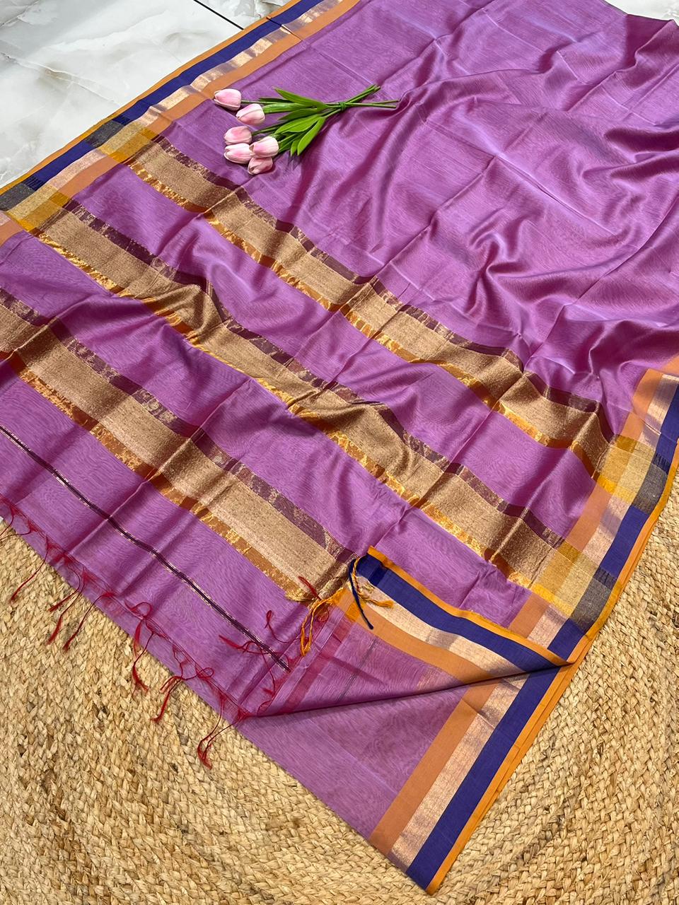 Maheshwari Saree in Handwoven Heritage Weave-204