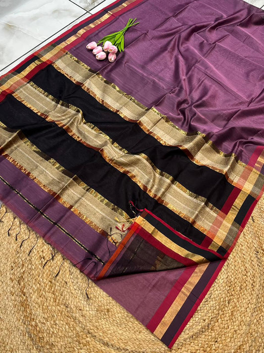 Maheshwari Saree in Handwoven Heritage Weave-199