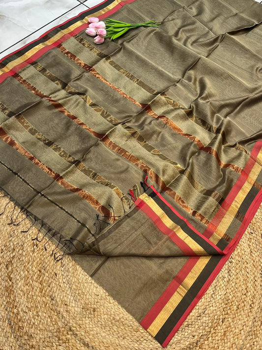 Maheshwari Saree in Handwoven Heritage Weave-209