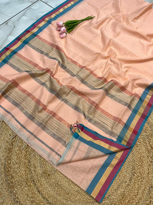 Maheshwari Saree in Handwoven Heritage Weave-170