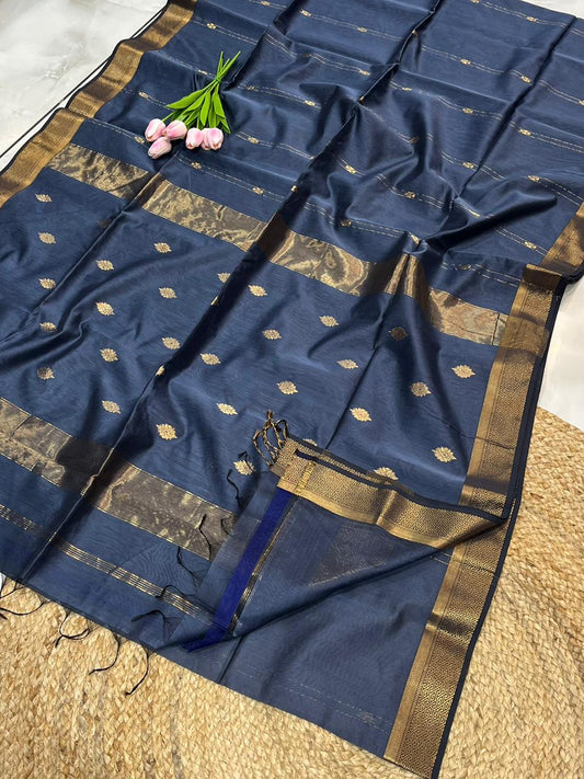 Maheshwari Saree in Handwoven Heritage Weave-272