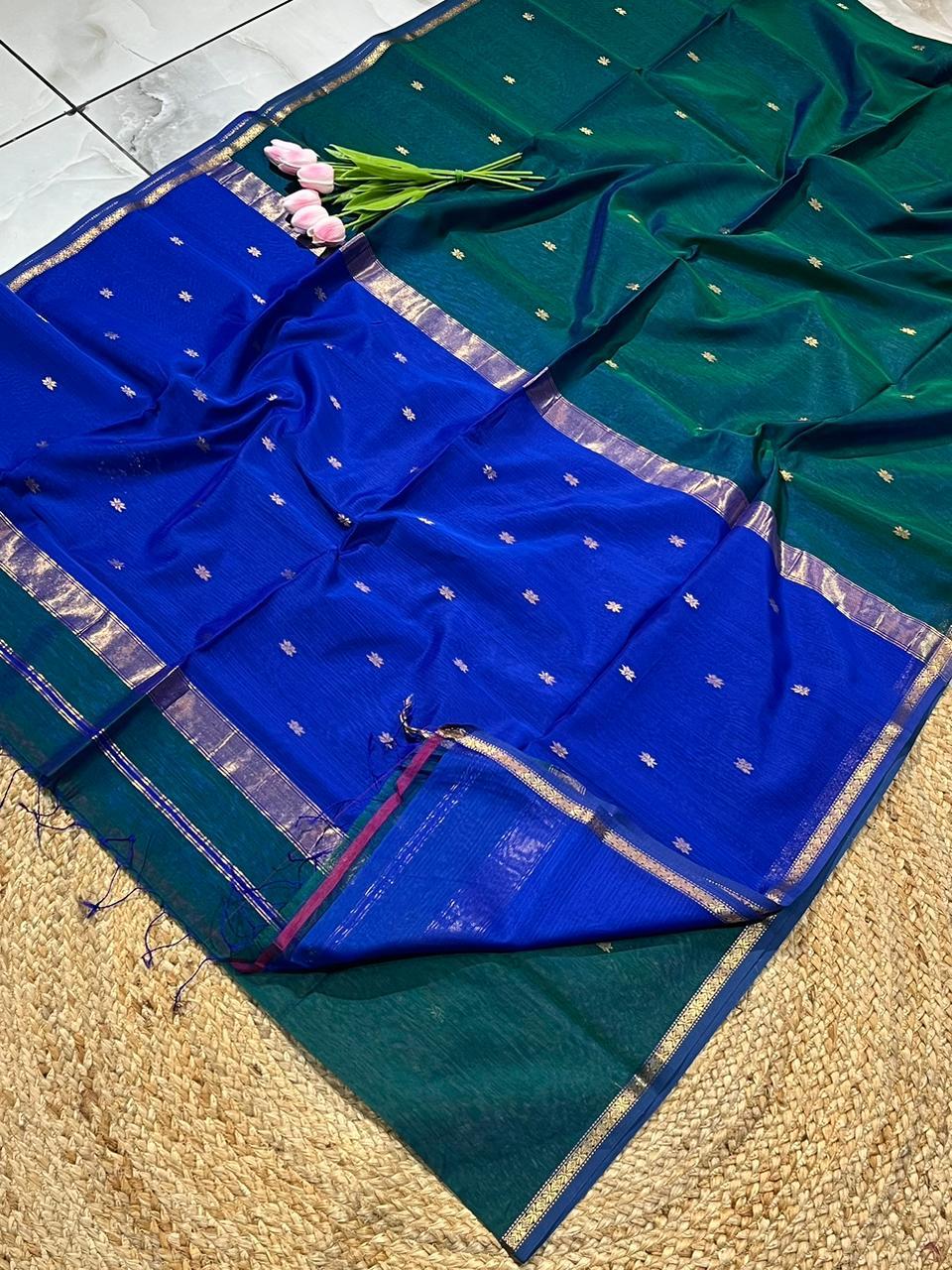 Maheshwari Saree in Handwoven Heritage Weave-266