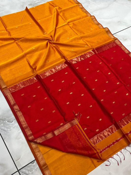 Maheshwari Saree in Handwoven Heritage Weave-284