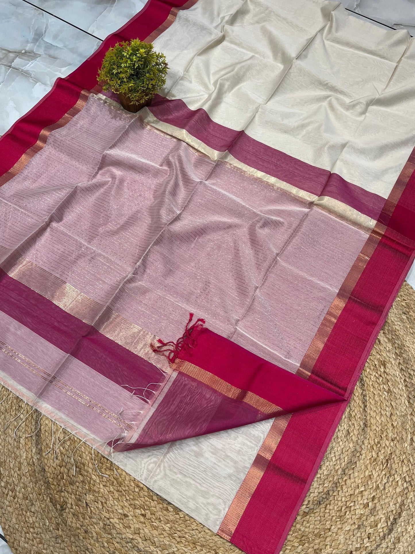 Maheshwari Saree in Handwoven Heritage Weave-237