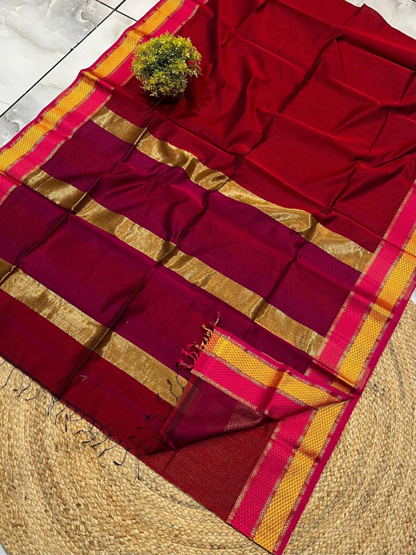 Maheshwari Saree in Handwoven Heritage Weave-230
