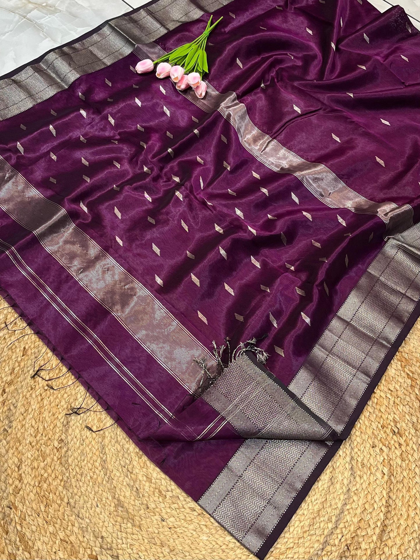 Maheshwari Saree in Handwoven Heritage Weave-251