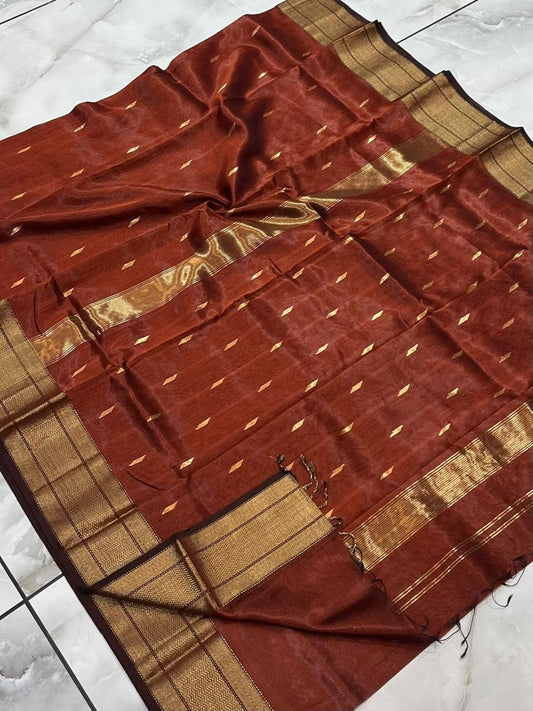 Maheshwari Saree in Handwoven Heritage Weave-275