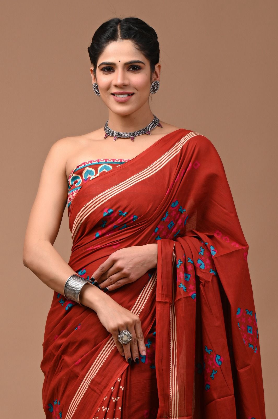 Cotton Mulmul Saree (Product Code - 016)