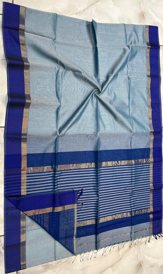 Maheshwari Handwoven Chedi Butta Saree (Product Code- TH007)