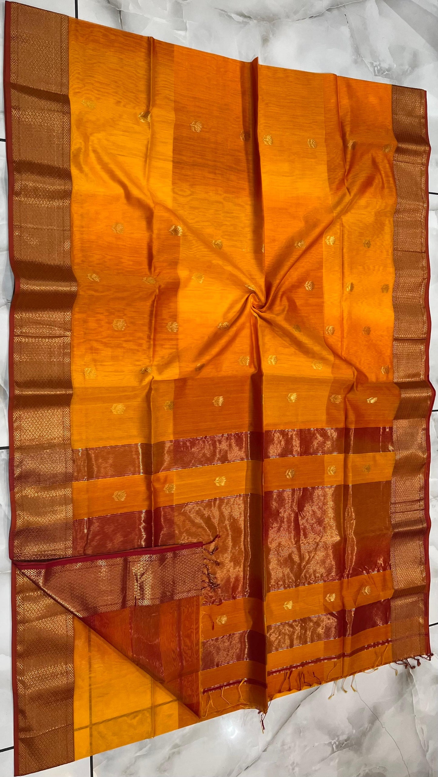 Maheshwari Saree in Handwoven Heritage Weave-121