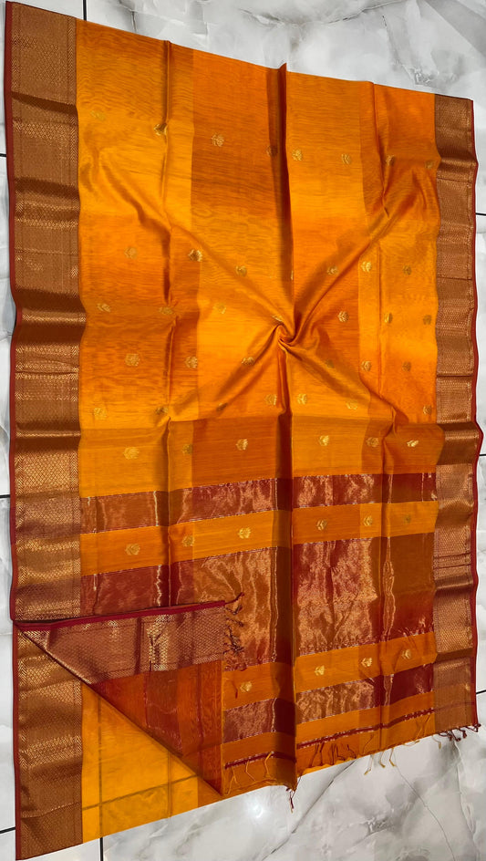 Maheshwari Saree in Handwoven Heritage Weave-121