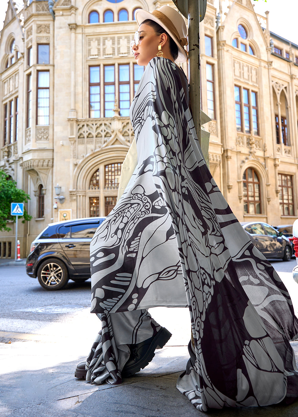 Satin Crepe Saree-013