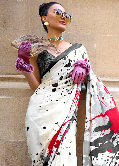 Satin Crepe Saree-009