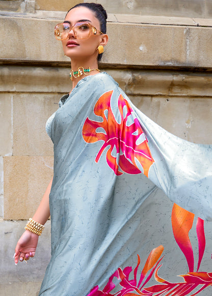 Satin Crepe Saree-005