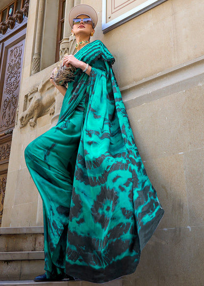 Satin Crepe Saree-002