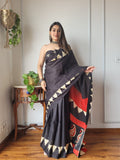 Printed Cotton Mulmul Sarees with Blouse 009