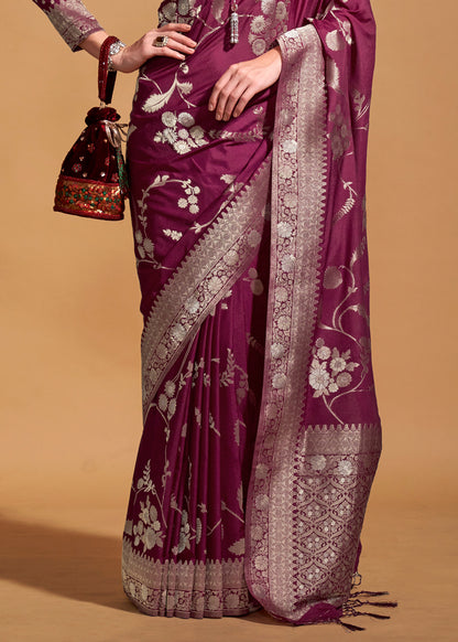Georgette Handloom Weaving Silk Saree-001