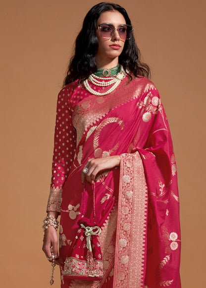 Georgette Handloom Weaving Silk Saree-002
