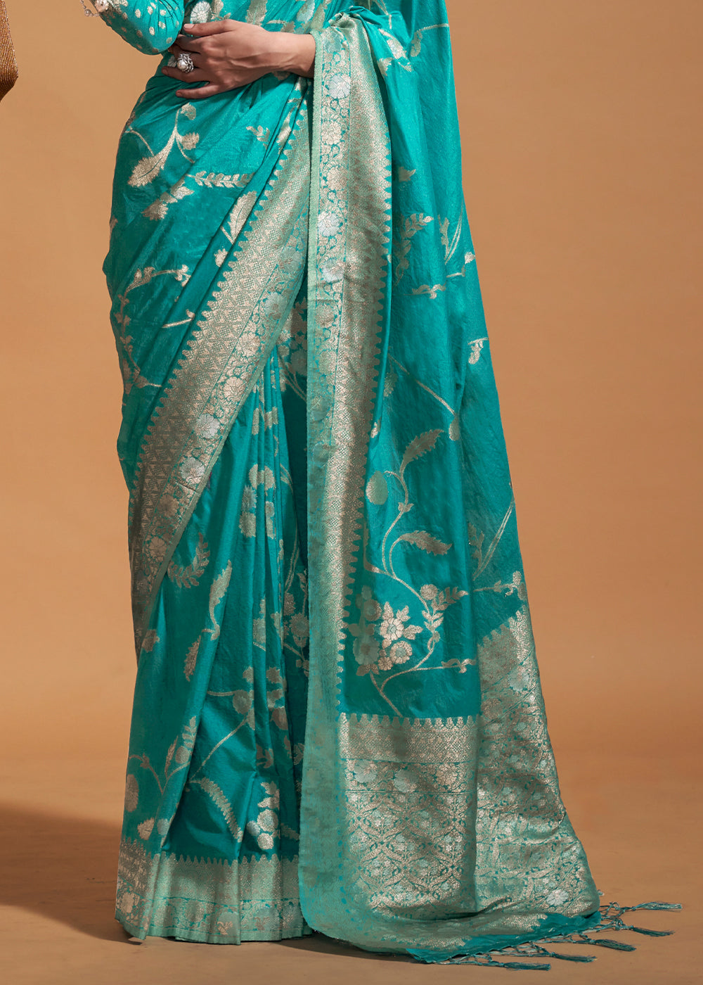 Georgette Handloom Weaving Silk Saree-004
